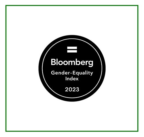 Bloomberg Gender Equality Index (GEI) for the 3rd consecutive year